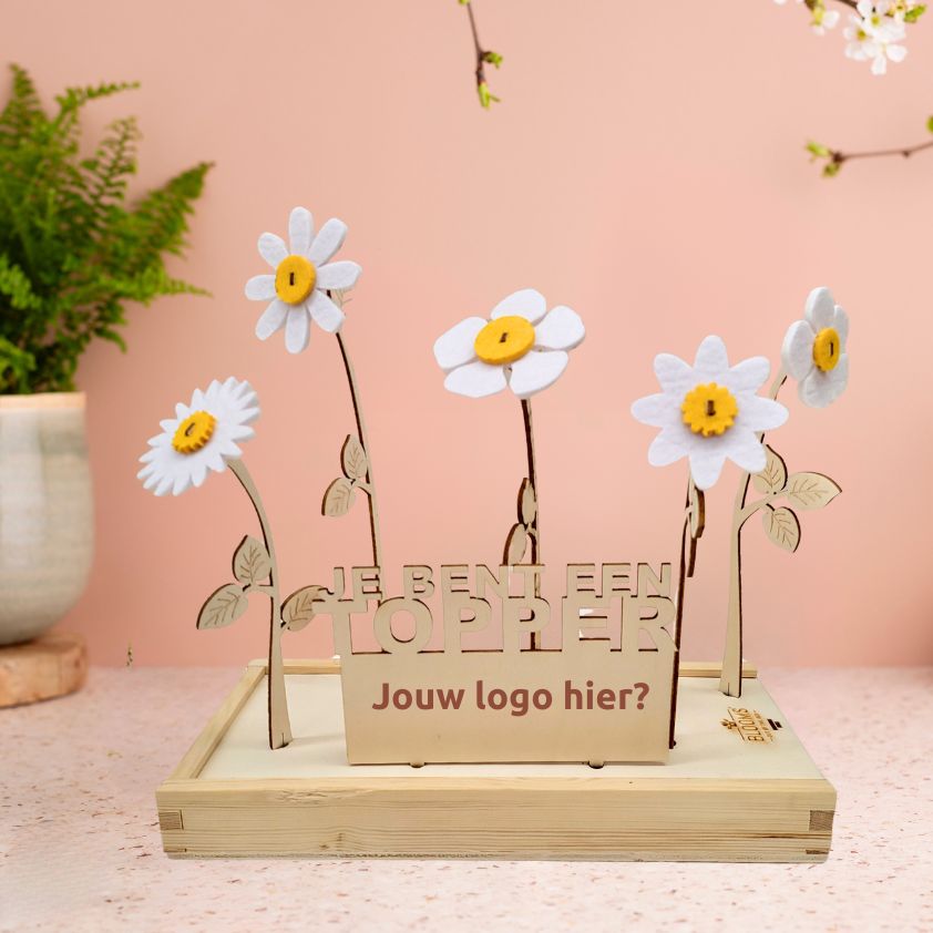Happy Blooms 'Your logo' (vanaf 10) - Blooms out of the Box