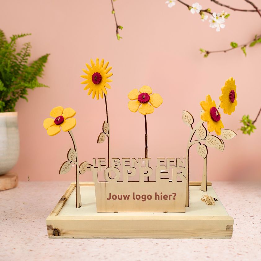 Happy Blooms 'Your logo' (vanaf 10) - Blooms out of the Box