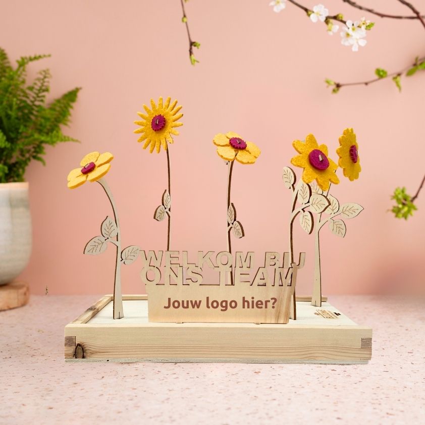 Happy Blooms 'Your logo' (vanaf 10) - Blooms out of the Box