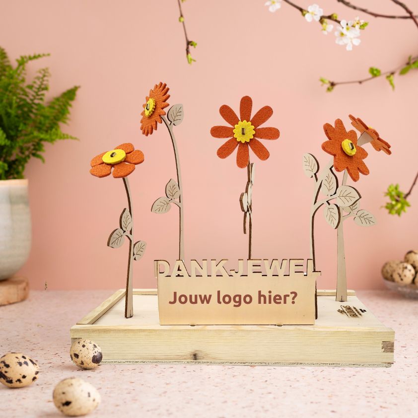 Happy Blooms 'Your logo' (vanaf 10) - Blooms out of the Box