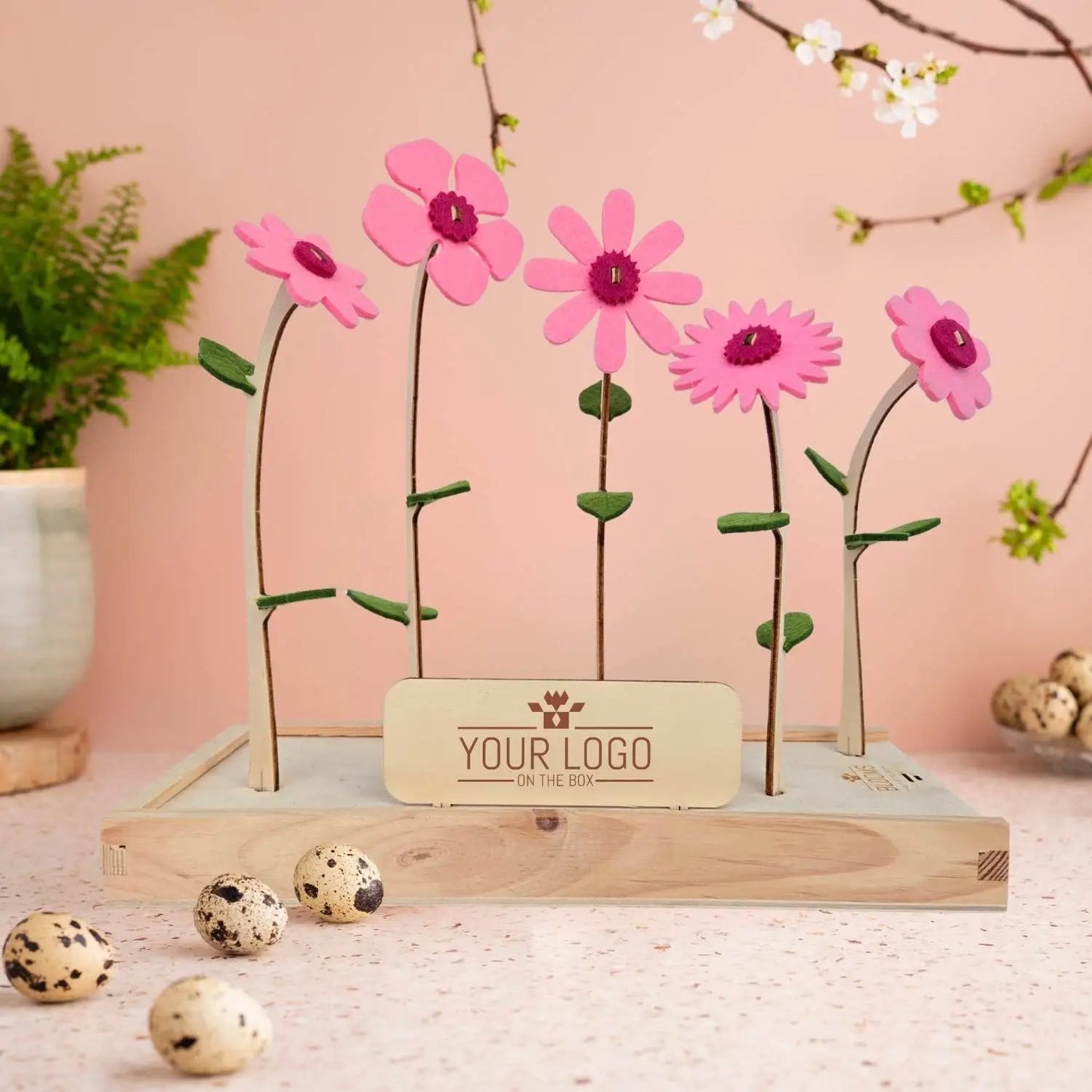 Happy Blooms 'Your logo' (vanaf 10) - Blooms out of the Box