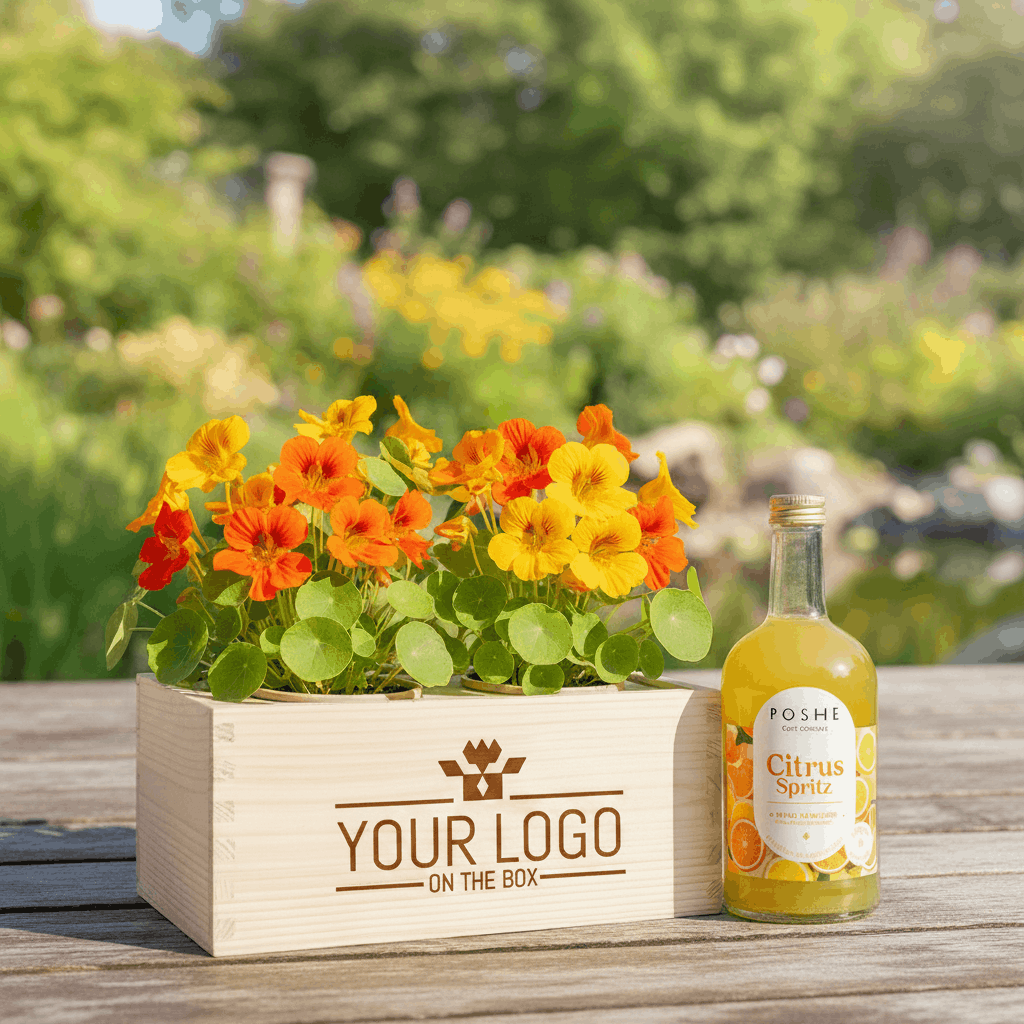 Happy Herbals - Citrus Spritz 'your logo' - duurzaam bloem- & plantcadeau | Blooms out of the Box