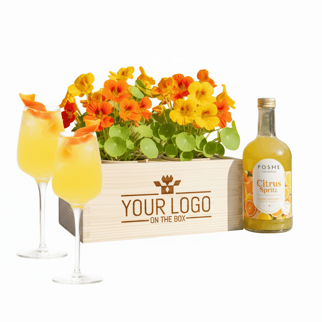Happy Herbals - Citrus Spritz 'your logo' - duurzaam bloem- & plantcadeau | Blooms out of the Box