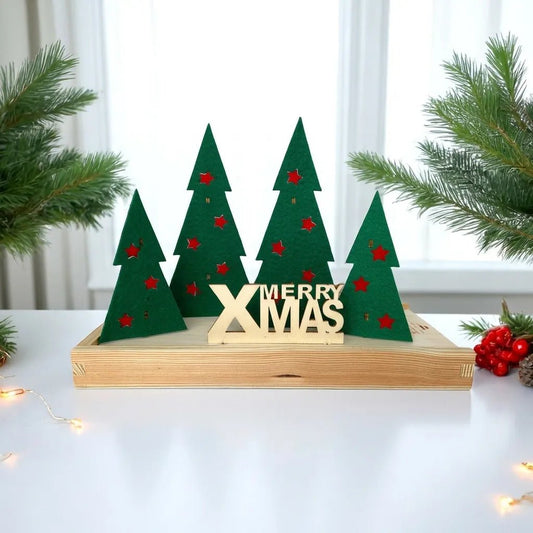 Kerstcadeau - kerstboompjes (6 stk) - duurzaam bloem- & plantcadeau | Blooms out of the Box