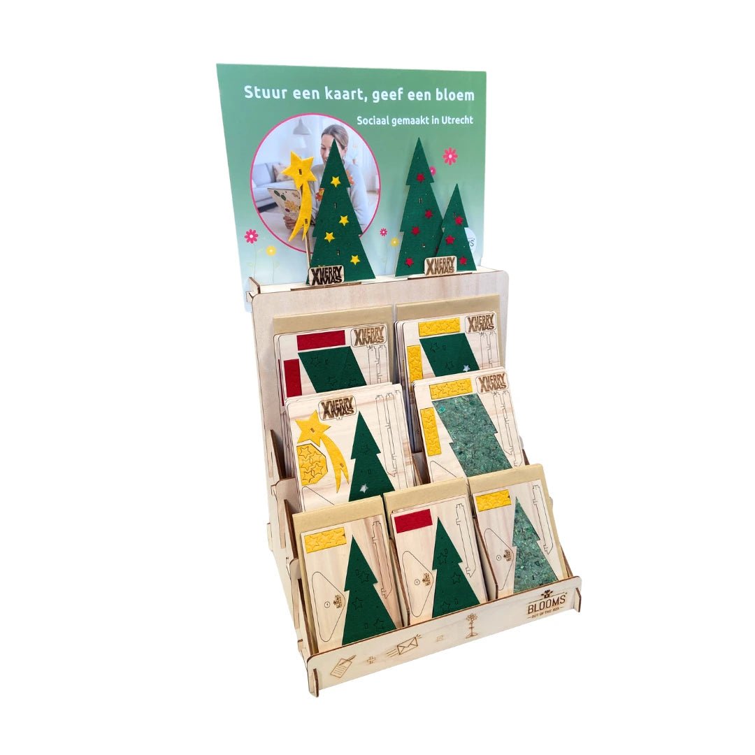 Kerstpost - Display Compleet - duurzaam bloem- & plantcadeau | Blooms out of the Box